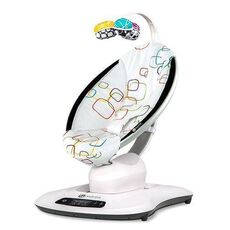 נדנדה mamaRoo מפוארת צבע לבן קוביות צבעוניות