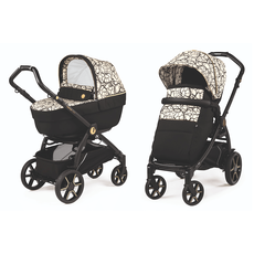עגלה תינוק בוק פלוס עלית פרימיום Elite Premium 2021 - שחור/זהב Graphic Gold פג פרגו