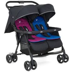 עגלת תאומים/אחים קלה במיוחד Aire Twin אייר טווין - Rosy and Sea כחול/ורוד  גואי