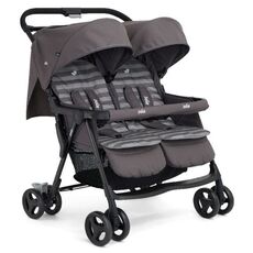 עגלת תאומים/אחים קלה במיוחד Aire Twin אייר טווין - Dark Pewter אפור גואי