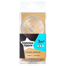 פטמות 3 חודש זרימה בינונית הכי טבעי Tommee tippee