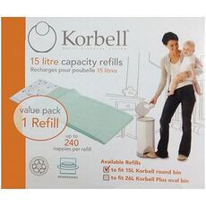 שקיות מילוי לפח חיתולים Korbell