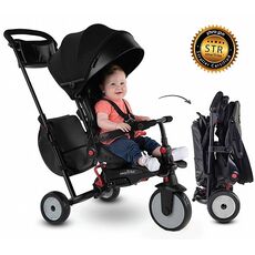 תלת אופן מתקפל 7 ב 1 דגם סמארטפולד SmartFold STR7 - שחור סמארט טרייק