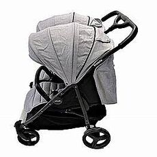 עגלת תאומים דובלו מבית אינפנטי צבע אפור INFANTI DOBLO