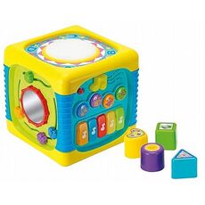 קוביית פעילות מוזיקאלית עם משחק התאם צורה Winfun