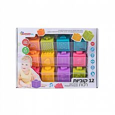12 קוביות רכות ספארק טויס - SPARK TOYS