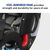 כסא בטיחות משולב בוסטר צר במיוחד SlimFit3 LX - אפור/כחול Stanford גרקו