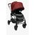 עגלת תינוק בובקט 2 Bobcat - שלד ניקל | ריפוד אפור | גגון אדום בייבי בוס