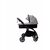 עגלה משולבת בייבי בוס בוב - קט baby-boss bobcat 2 שלד ניקל בד אפור
