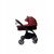 עגלה משולבת בייבי בוס בוב - קט baby-boss bobcat 2 שלד ניקל בד אפור