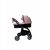 עגלה משולבת בייבי בוס בוב - קט baby-boss bobcat 2 שלד ניקל בד אפור