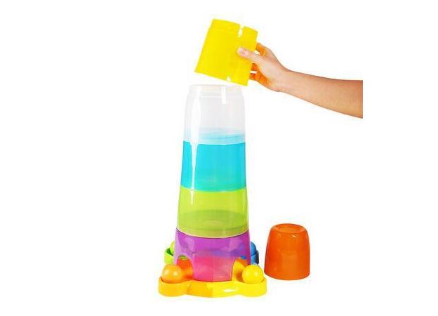 מגדל כוסות 2 ב 1 עם מסלול כדורים Winfun