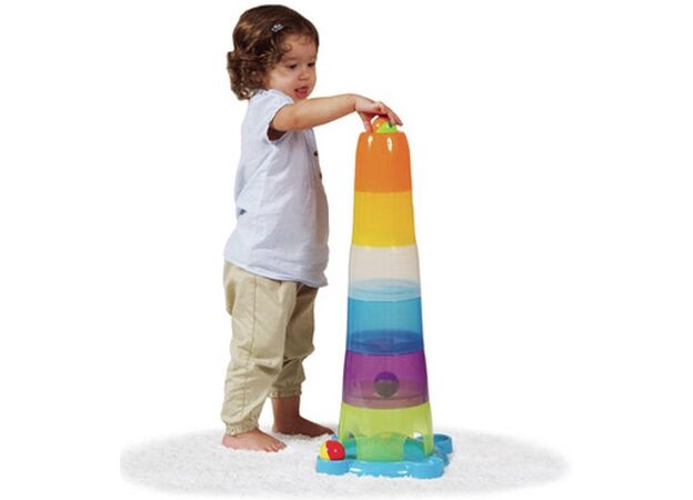 מגדל כוסות 2 ב 1 עם מסלול כדורים Winfun