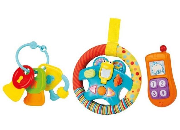 סט מתנה נהג צעיר 3 חלקים מנגן ומאיר Winfun