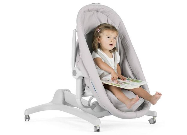 עריסה משולבת עם טרמפולינה וכיסא האכלה Baby Hug 4 In 1 - טורקיז Aquarelle צ"יקו