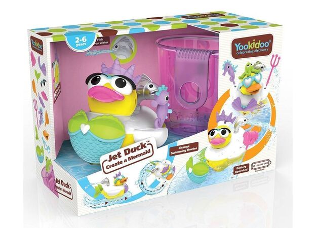 צעצוע אמבט ברווז סילון מים בת הים Jet Duck Mermaid יוקידו