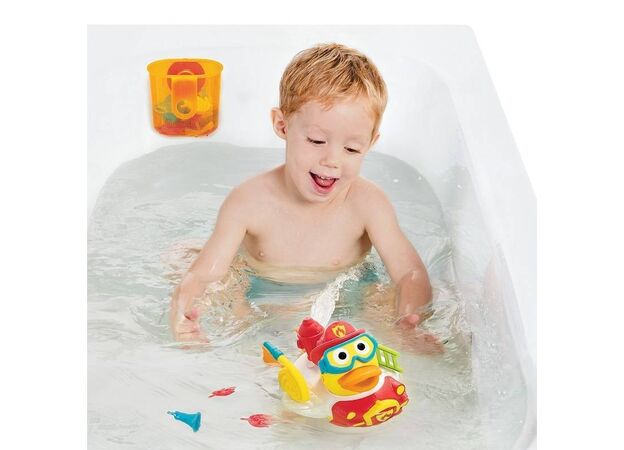 צעצוע אמבט ברווז סילון מים כבאי Jet Duck Firefighter יוקידו
