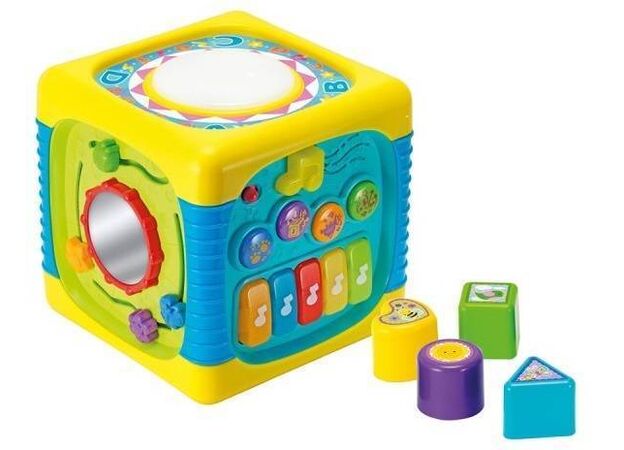 קוביית פעילות מוזיקאלית עם משחק התאם צורה Winfun
