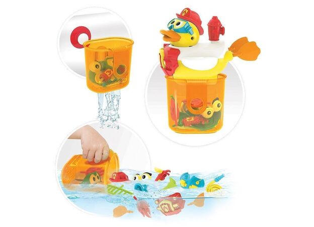 צעצוע אמבט ברווז סילון מים כבאי Jet Duck Firefighter יוקידו