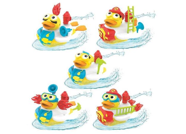 צעצוע אמבט ברווז סילון מים כבאי Jet Duck Firefighter יוקידו
