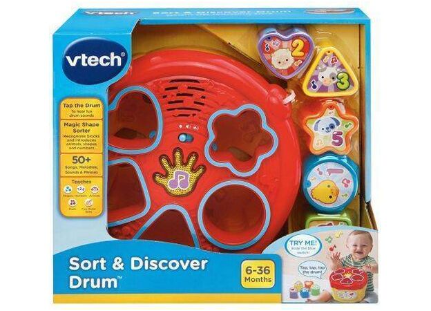 תוף התאם צורה מנגן ומדבר - דובר עברית Vtech