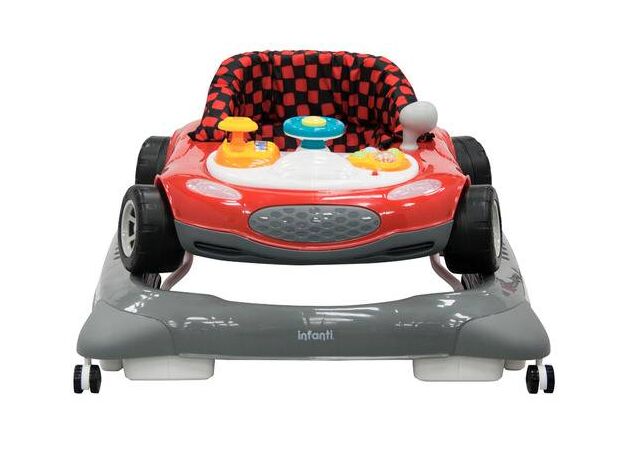 הליכון מוסיקלי Race Car אדום - אפור