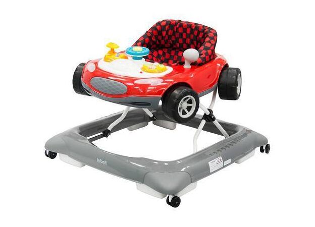 הליכון מוסיקלי Race Car אדום - אפור