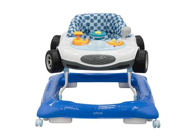 הליכון מוסיקלי Race Car כחול - לבן