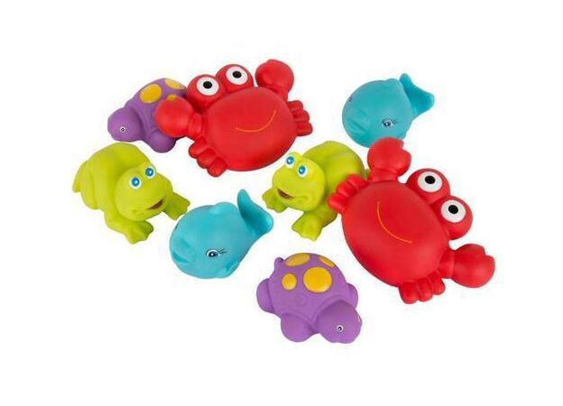 8 דמויות חברים צפים  שקית אטום כחול