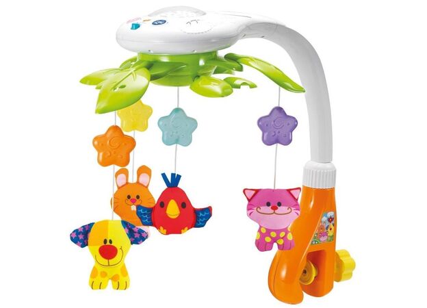 מובייל מנגן לתינוק משולב עם מקרן Winfun