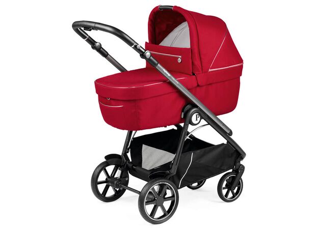 עגלה תינוק ולוצה Veloce 2024.1 הכוללת מנגנון קיפול ביד אחת - אדום Red Shine פג פרגו