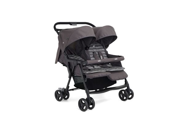 עגלת תאומים/אחים קלה במיוחד Aire Twin אייר טווין - Dark Pewter אפור גואי
