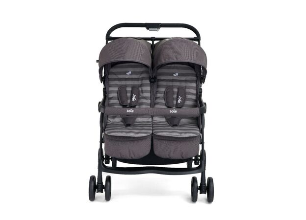 עגלת תאומים/אחים קלה במיוחד Aire Twin אייר טווין - Dark Pewter אפור גואי