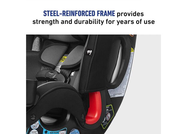 כסא בטיחות משולב בוסטר צר במיוחד SlimFit3 LX - אפור/כחול Stanford גרקו
