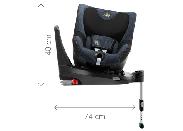 כסא בטיחות מסתובב 360 DUALFIX i-SIZE - שחור ברייטקס רומר