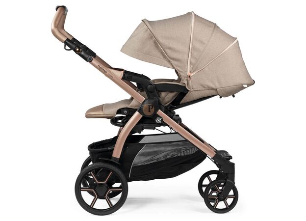 סט עגלה תינוק בוק פלוס עלית פרימיום Elite Premium 2021 - ורוד/זהב Mon Amour פג פרגו