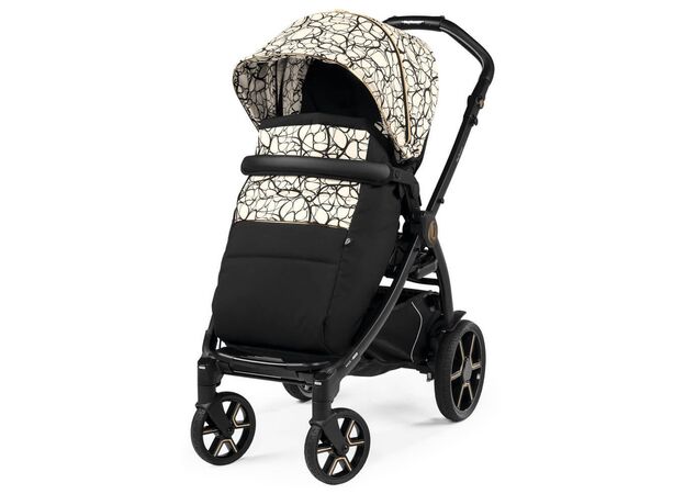 עגלה תינוק בוק פלוס עלית פרימיום Elite Premium 2021 - שחור/זהב Graphic Gold פג פרגו