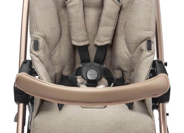 סט עגלה תינוק בוק פלוס עלית פרימיום Elite Premium 2021 - ורוד/זהב Mon Amour פג פרגו