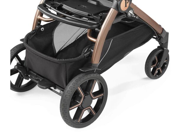 סט עגלה תינוק בוק פלוס עלית פרימיום Elite Premium 2021 - ורוד/זהב Mon Amour פג פרגו