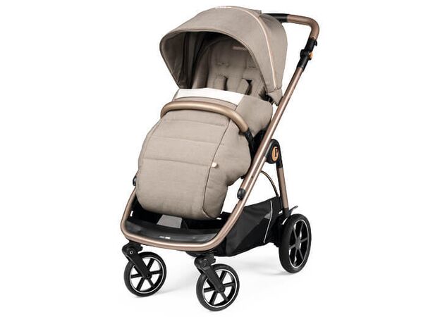 עגלה תינוק ולוצה Veloce 2024   1 הכוללת מנגנון קיפול ביד אחת - ורוד/זהב Mon Amour פג פרגו