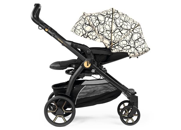 עגלה תינוק בוק פלוס עלית פרימיום Elite Premium 2021 - שחור/זהב Graphic Gold פג פרגו