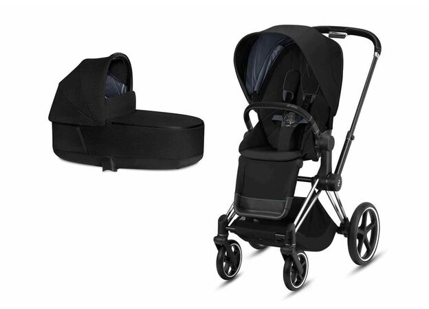 עגלת פריאם 4 Priam - שחור Deep Black  סייבקס