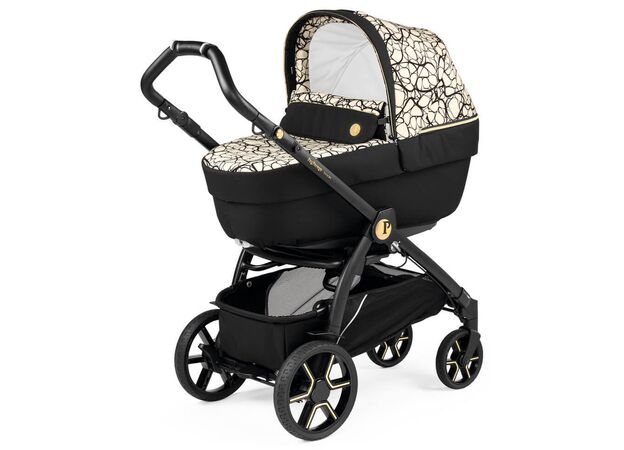 עגלה תינוק בוק פלוס עלית פרימיום Elite Premium 2021 - שחור/זהב Graphic Gold פג פרגו