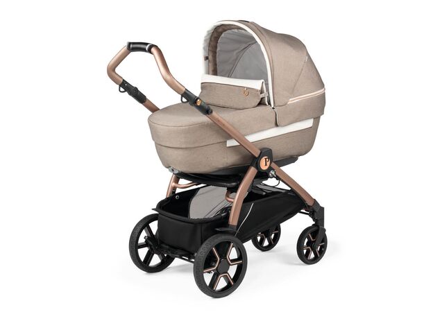 סט עגלה תינוק בוק פלוס עלית פרימיום Elite Premium 2021 - ורוד/זהב Mon Amour פג פרגו