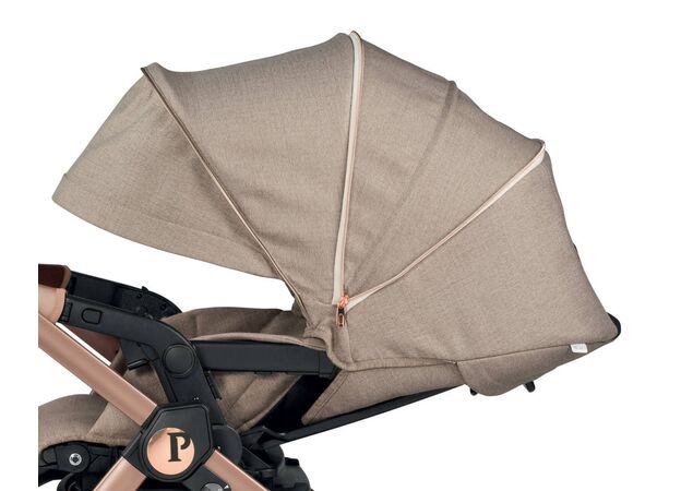 סט עגלה תינוק בוק פלוס עלית פרימיום Elite Premium 2021 - ורוד/זהב Mon Amour פג פרגו