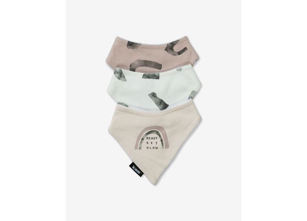 שלישיית סינרי בנדנה 100% כותנה - שמנת מיננה