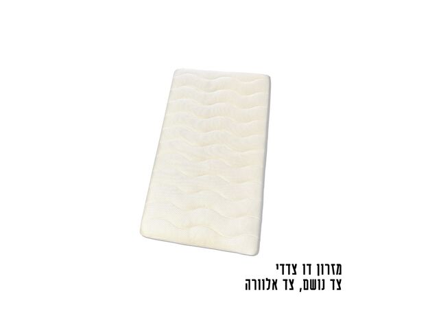 עריסת תינוק מתקפלת שהופכת ללול משי פלוס עם מצבי גובה, דופן נפתחת ומזרון נושם - שנהב (בז) Queenix