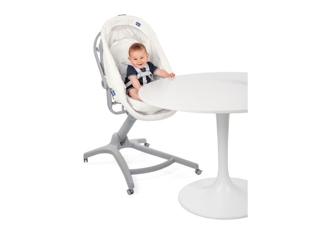 עריסה משולבת עם טרמפולינה וכיסא האכלה Baby Hug 4 In 1 אייר - אפור כהה Dark Grey ציקו