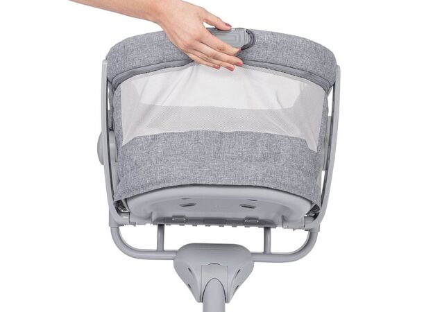 עריסה משולבת עם טרמפולינה וכיסא האכלה Baby Hug 4 In 1 אייר - אפור כהה Dark Grey ציקו