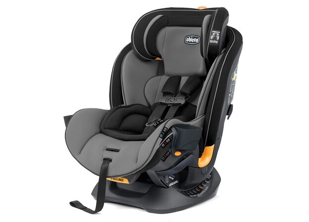 כיסא בטיחות ובוסטר פיט פור Fit4 עם 4 שלבים מלידה ועד גיל 10 צבע אפור/שחור - Onyx ציקו